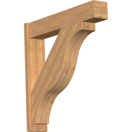 Ekena Millwork Funston Block Smooth Outlooker, Western Red Cedar, 7 1/2"W x 38"D x 38"H OUT08X38X38FST05SWR
